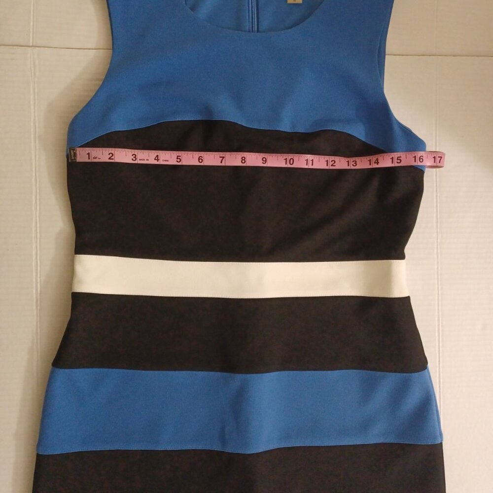 TOMMY HILFIGER STRIPED SLEEVELESS SHEATH DRESS SIZE 10 - Picture 13 of 15